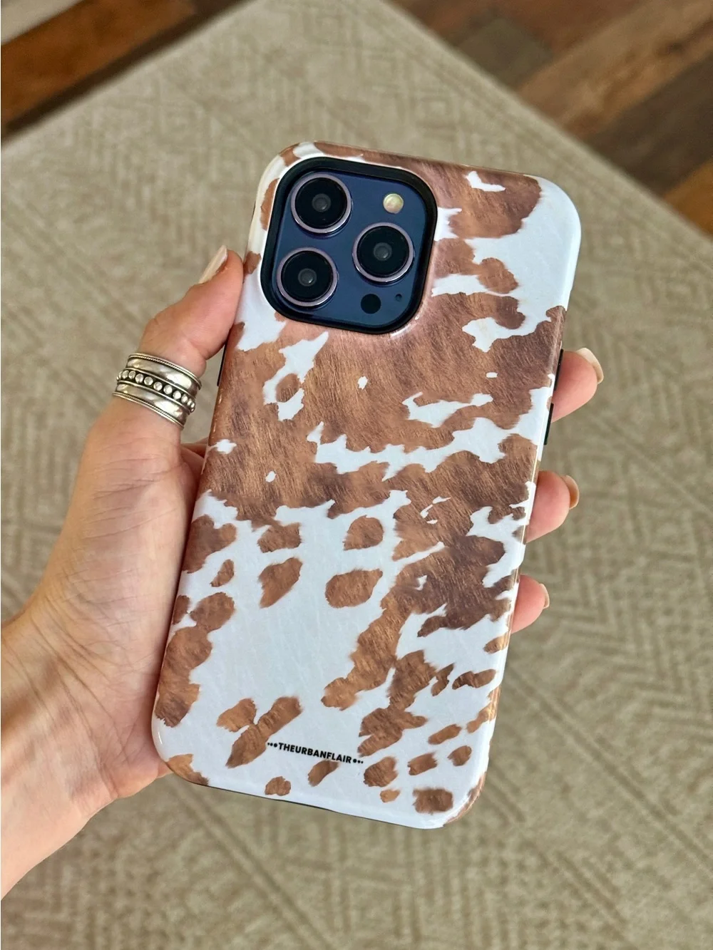 Southwest Cow Print MagSafe Tough Case for iPhone 14 Pro Max